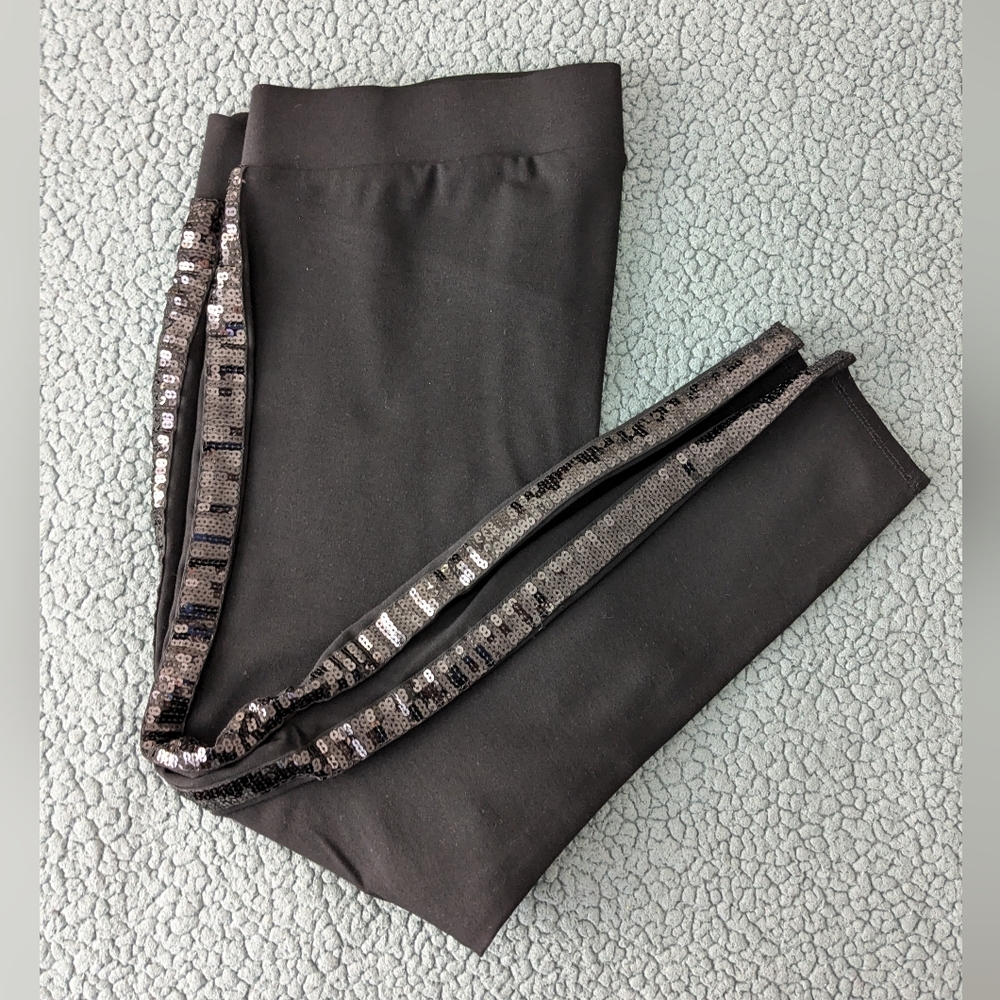 Torrid Black Stripped Leggings